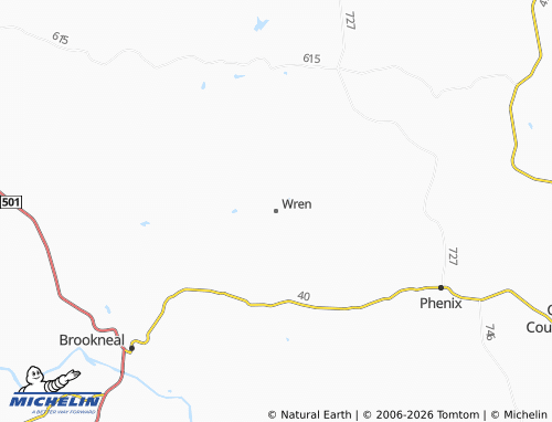 Mappa MICHELIN Wren - ViaMichelin