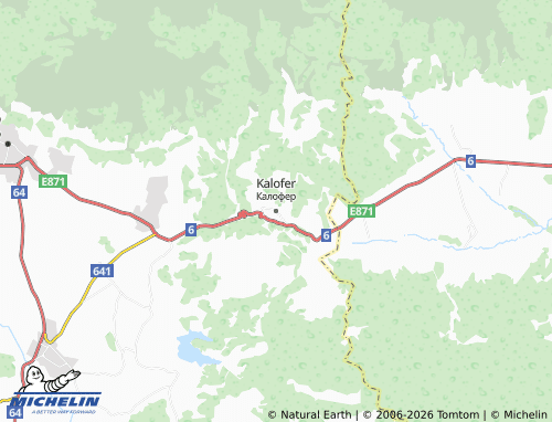 Carte MICHELIN Kalofer - ViaMichelin