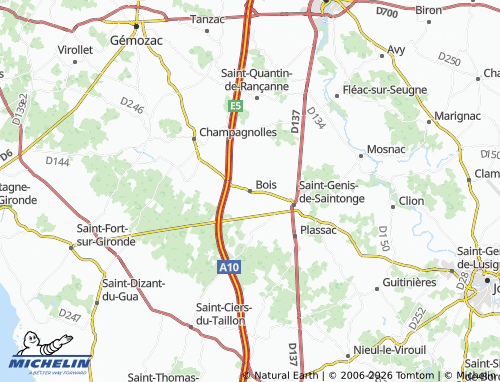 Mapa MICHELIN Bois - ViaMichelin