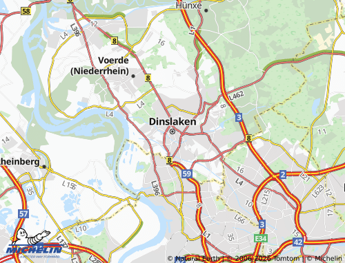 MICHELIN-Landkarte Dinslaken - ViaMichelin
