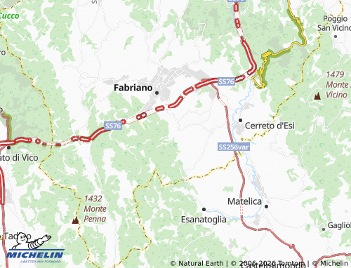 Mapa MICHELIN Attiggio - ViaMichelin