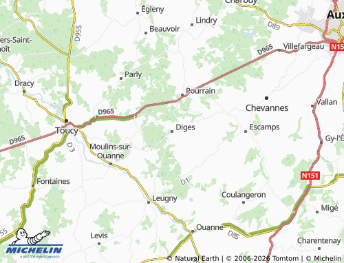 MICHELIN Diges map - ViaMichelin