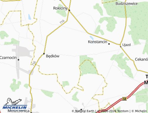 MICHELIN Rudnik map - ViaMichelin