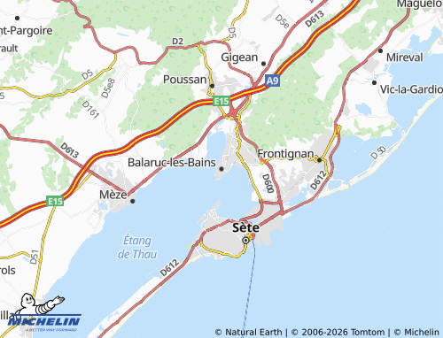 Mapa MICHELIN Balaruc-Les-Bains - ViaMichelin