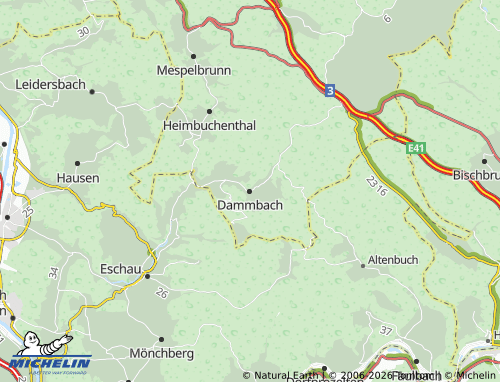 MICHELIN Dammbach map - ViaMichelin