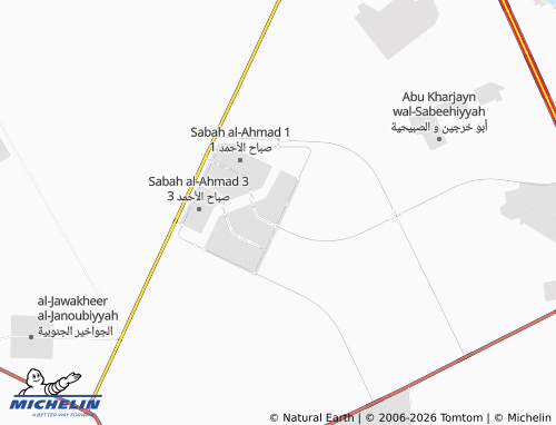 MICHELIN Sabah Al Ahmad 5 Block 4 map - ViaMichelin