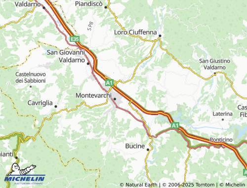 MICHELIN Lungarno map - ViaMichelin