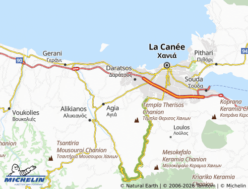 MICHELIN Oasi map - ViaMichelin