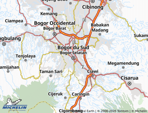 MICHELIN Sukasari map - ViaMichelin