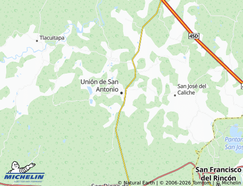 Mapa MICHELIN Unión de San Antonio - ViaMichelin
