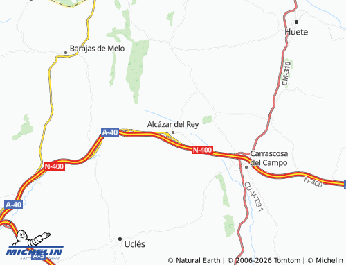 MICHELIN Alcázar del Rey map - ViaMichelin