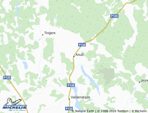 Mapa MICHELIN Anuži - ViaMichelin