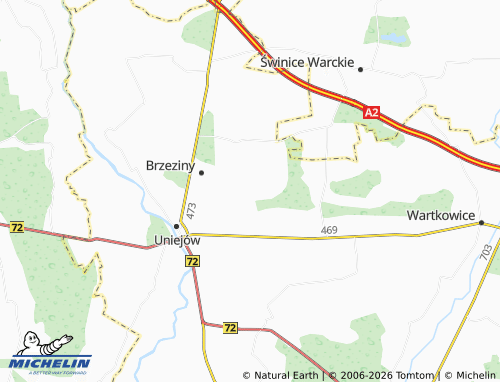 MICHELIN Felicjanów map - ViaMichelin