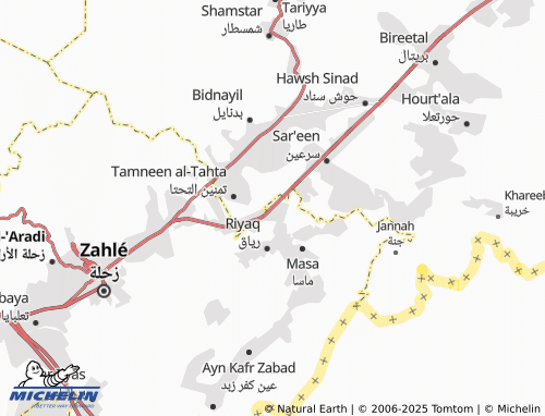 Kaart MICHELIN Hawsh al-Ghanam - ViaMichelin