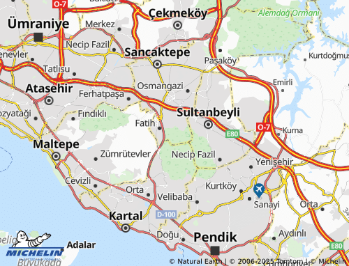 Carte MICHELIN Kuzudere Devlet Ormani - ViaMichelin