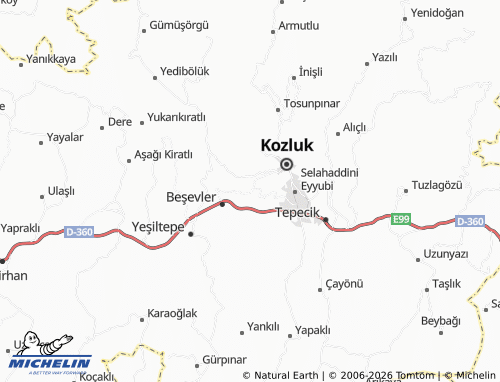 MICHELIN Pınarbaşı map - ViaMichelin