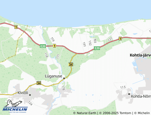 MICHELIN Mustmätta map - ViaMichelin