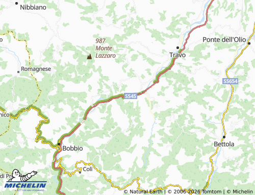 MICHELIN Pontè Sotto map - ViaMichelin