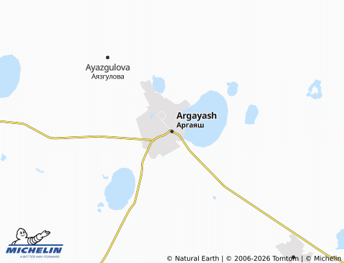 MICHELIN-Landkarte Argayash - ViaMichelin