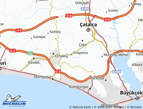 MICHELIN Ovayenice map - ViaMichelin