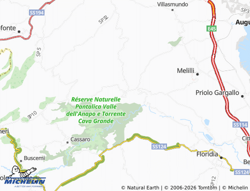 MICHELIN Sortino map - ViaMichelin
