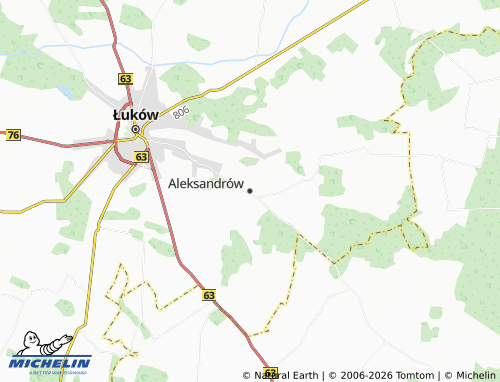 MICHELIN-Landkarte Aleksandrów - ViaMichelin