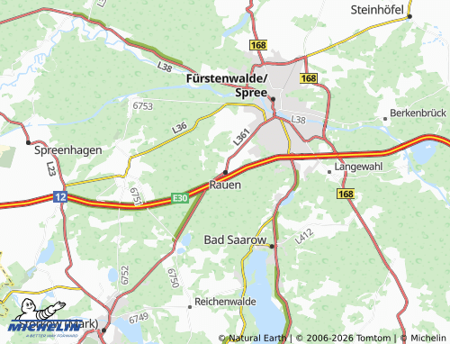 Mapa MICHELIN Rauen - ViaMichelin