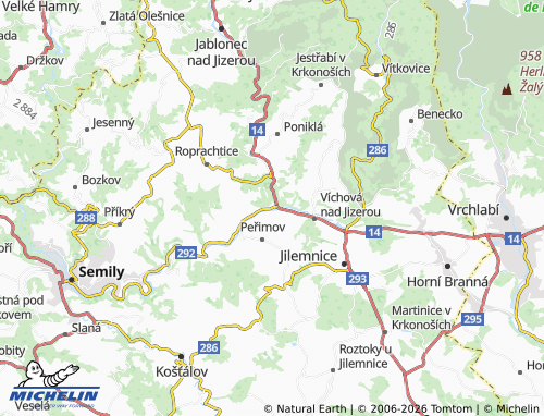 Mappa MICHELIN Horní Sytová - ViaMichelin