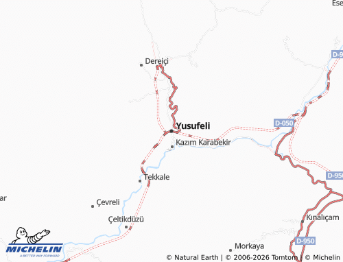 Mappa MICHELIN Yusufeli - ViaMichelin