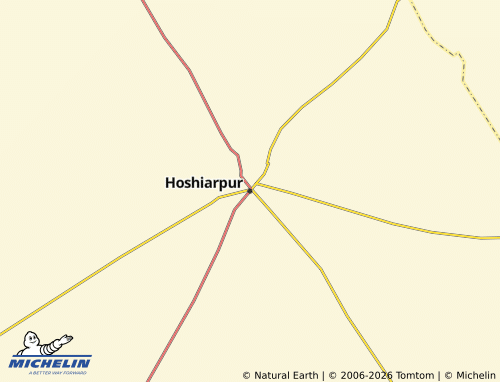MICHELIN-Landkarte Hoshiarpur - ViaMichelin