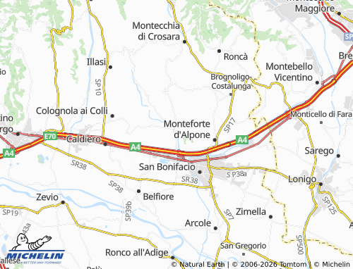 Mapa MICHELIN Soave - ViaMichelin