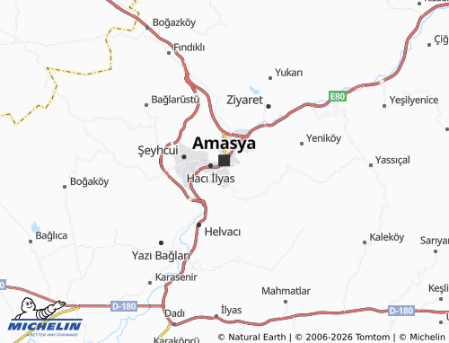 MICHELIN-Landkarte Fethiye - ViaMichelin
