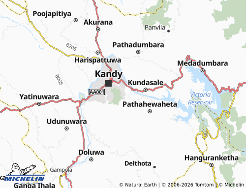Mappa MICHELIN Ampitiya Udagama South - ViaMichelin