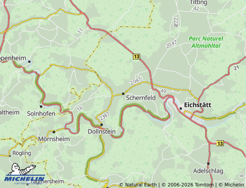 Kaart MICHELIN Schernfeld - ViaMichelin