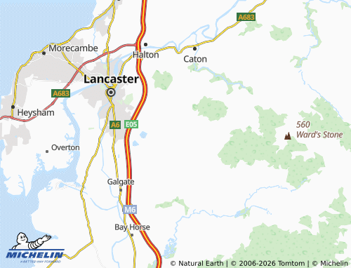 Carte MICHELIN Quernmore - ViaMichelin