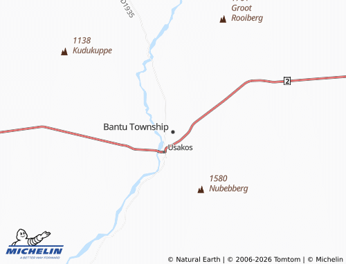 MICHELIN Bantu Township map - ViaMichelin