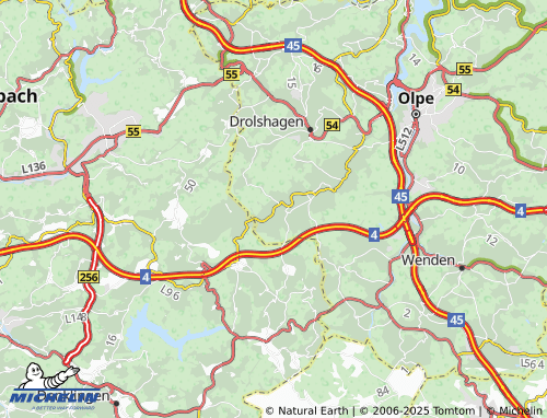 MICHELIN Husten map - ViaMichelin