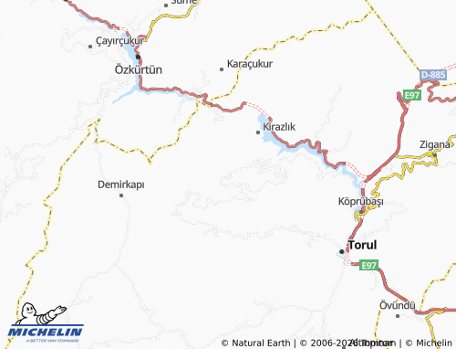 MICHELIN Tokçam map - ViaMichelin