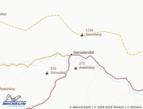 MICHELIN-Landkarte Genadendal - ViaMichelin