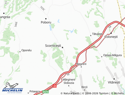 MICHELIN Scornicești map - ViaMichelin