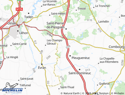 Mappa MICHELIN Plesder - ViaMichelin