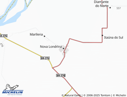 MICHELIN Nova Londrina map - ViaMichelin
