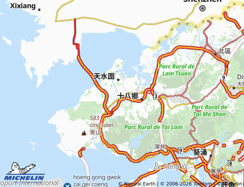 MICHELIN Ping Shan map - ViaMichelin