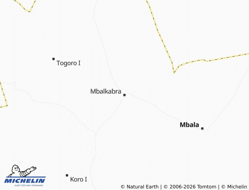 MICHELIN Mbalkabra map - ViaMichelin