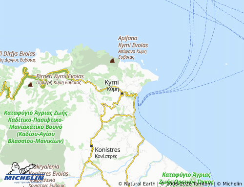 Carte MICHELIN Kymi - ViaMichelin