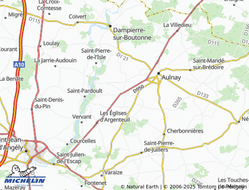 MICHELIN Grand Virollet map - ViaMichelin