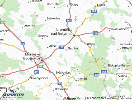 Mapa MICHELIN Blatnice - ViaMichelin