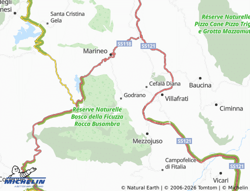 MICHELIN Gallitano map - ViaMichelin