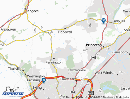 Mappa MICHELIN Centerville - ViaMichelin