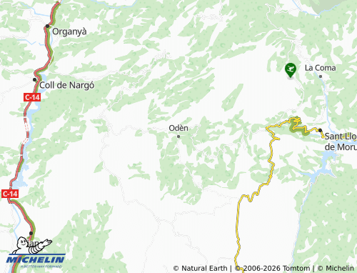 MICHELIN Odèn map - ViaMichelin